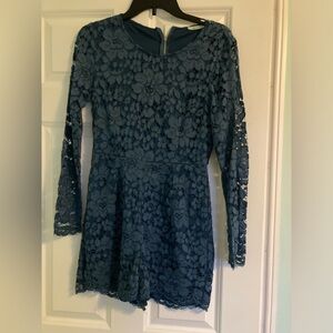 Urban Outfitters Blue Lace Romper